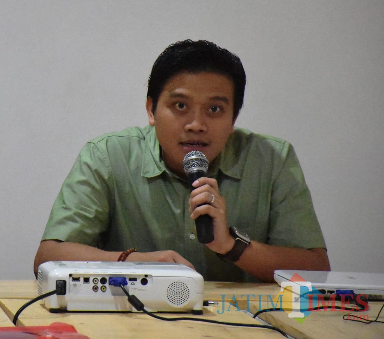 Kepala Dinas Kominfo Kabupaten Kediri Krisna Setiawan. (foto: Eko Arif S /JatimTIMES)
