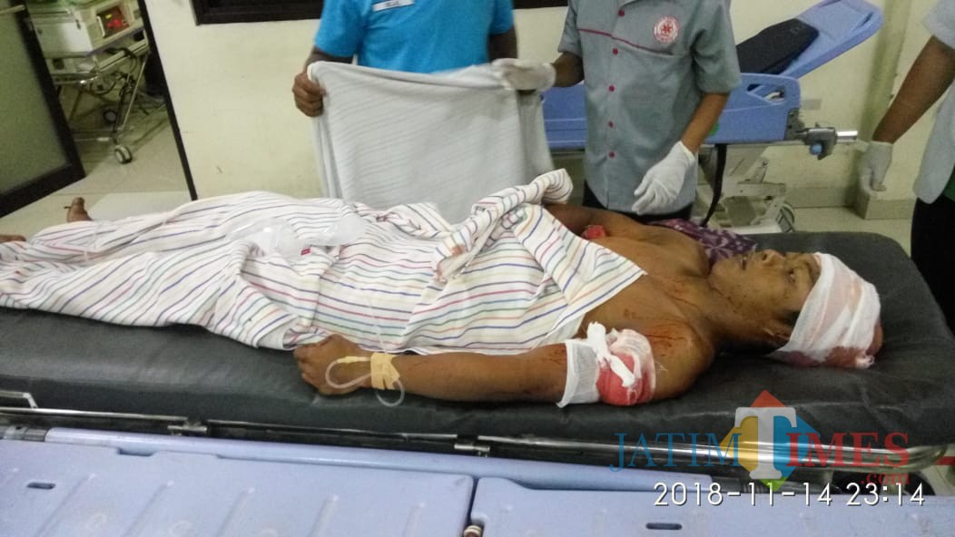 Korban dirawat di rumah sakit.(Foto : Humas Polres Blitar Kota for BlitarTIMES)