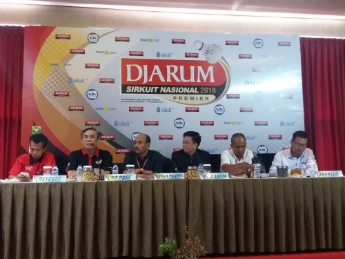 Konferensi pers Sirkuit Nasional Premier Jatim Open 2018