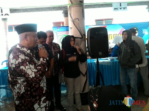 HM Sanusi Wabup Malang dalam acara Bina Desa meminta beberapa hal kepada jajarannya dan desa (foto: Nana/ MalangTIMES)