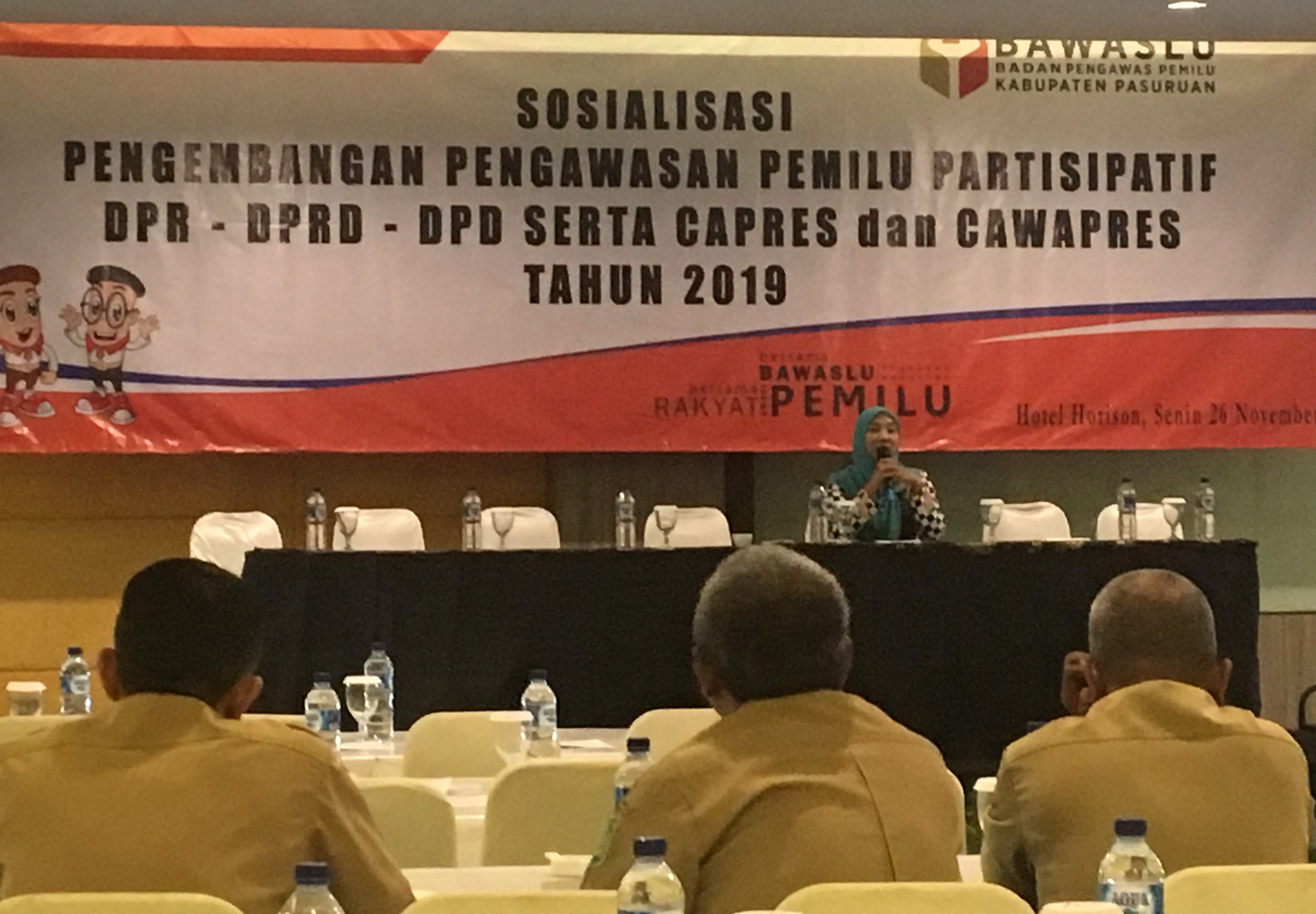 Sosialisasi pengawasan Pemilu.