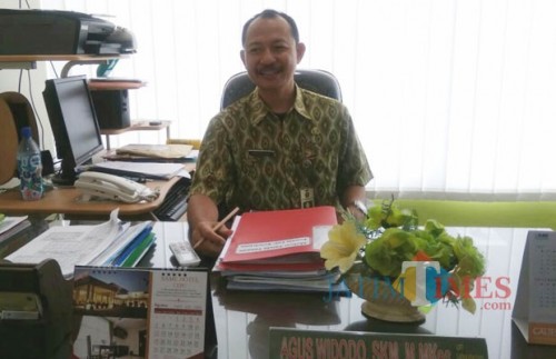 Kepala Laboratorium Kesehatan Daerah Kota Malang, Agus Widodo, SKM, M.Mkes. (foto: Imarotul Izzah/Malang Times)