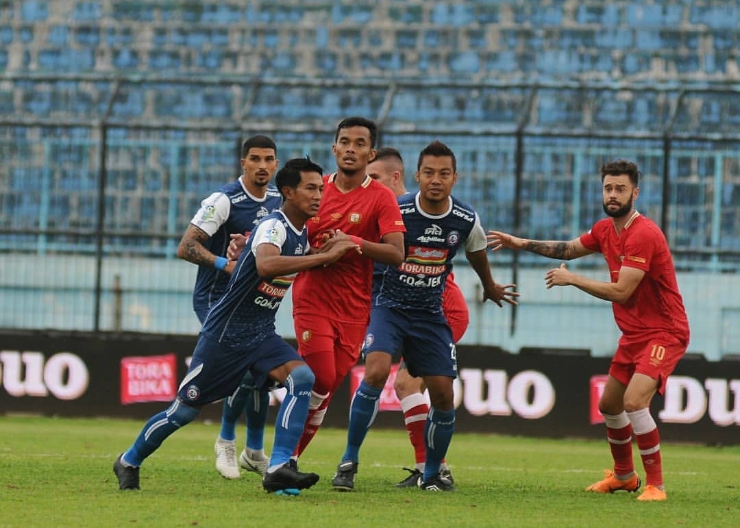 Suasana pertandingan kandang Arema FC vs Barito Putera (instagram)