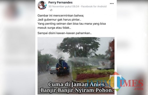 Foto repro Fb (Anggara Sudiongko/MalangTIMES)