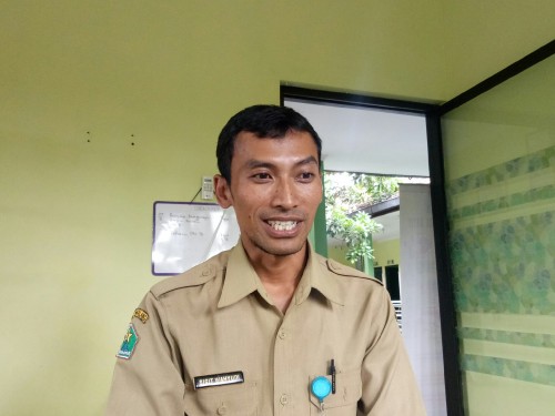 Senitarian Puskesmas Mulyorejo Sigit wahyudi, A.M.K.L. peraih juara dua tingkat provinsi untuk kategori Kesling 2018