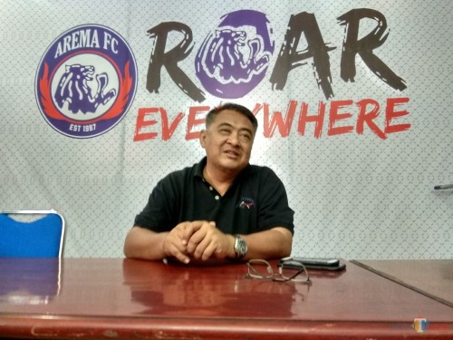 General Manager Arema FC, Ruddy Widodo saat ditemui di Kandang Singa (foto: Hendra Saputra/ MalangTIMES)