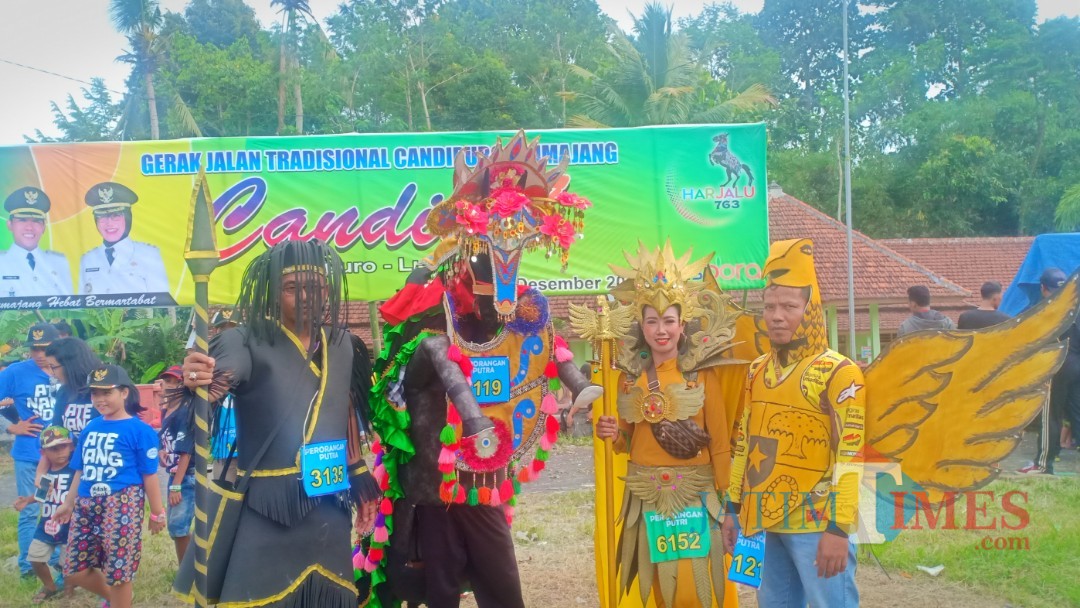 Peserta Candil 2018 berkostum unik. (Foto: Pawitra/JatimTIMES)