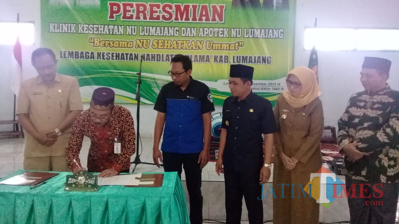Peresmian Klinik Kesehatan NU Lumajang. (Foto: Pawitra/JatimTIMES)