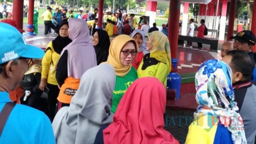 Wakil bupati Lumajang sesaat setelah apel SKJ. (Foto: Istimewa)