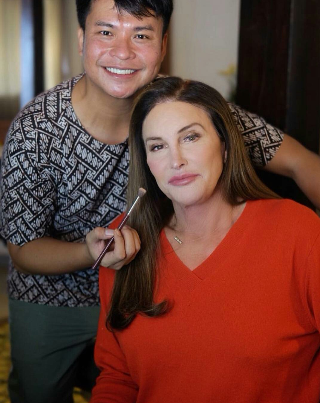 Ryan Ogilvy dan Caitlyn Jenner (Foto: Bazaar Indonesia)