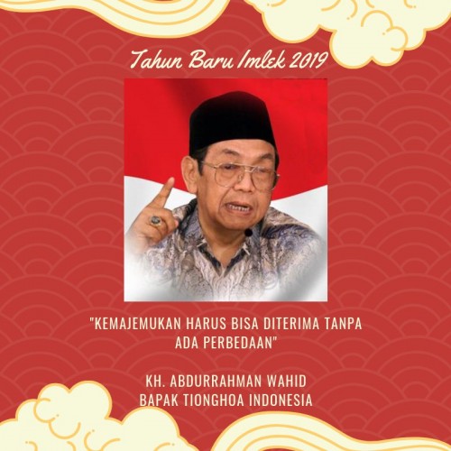 Gus Dur dikenal sebagai Bapak Tionghoa Indonesia. (@twitter)