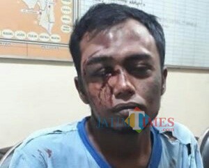 Pelaku jambret yang tertangkap warga. (Polsek Sukun)