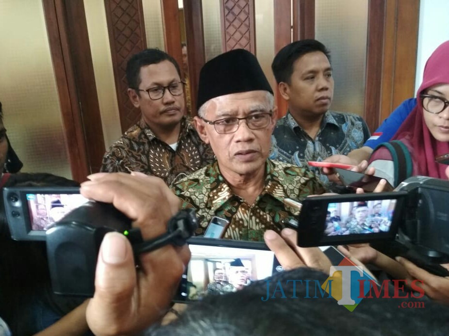 Ketua Umum Pimpinan Pusat Muhammadiyah Haedar Nashir (Foto: Imarotul Izzah/MalangTIMES)