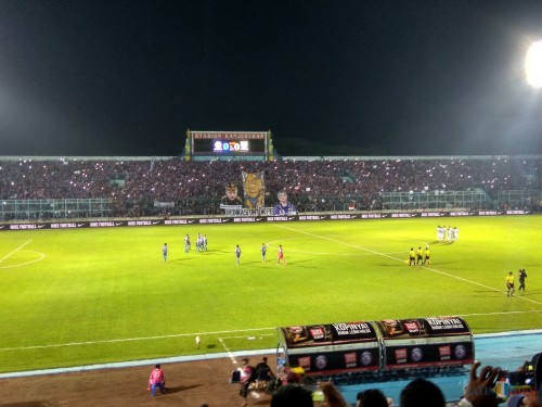 Ilustrasi saat Aremania penuhi Stadion Kanjuruhan (Hendra Saputra)
