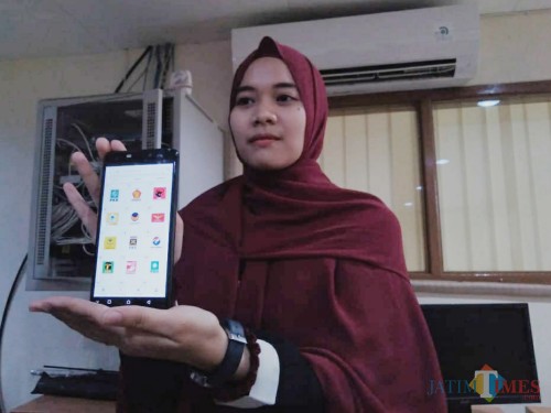 Aplikasi Info Caleg buatan mahasiswa Filkom UB (Foto: Imarotul Izzah/MalangTIMES)