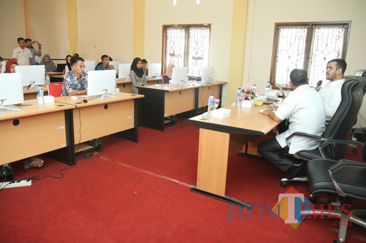 Walki Kota Hadi Zainal Abidin saat menghadiri acara pelatihan Kampung Marketer (Agus Salam/Jatim TIMES)