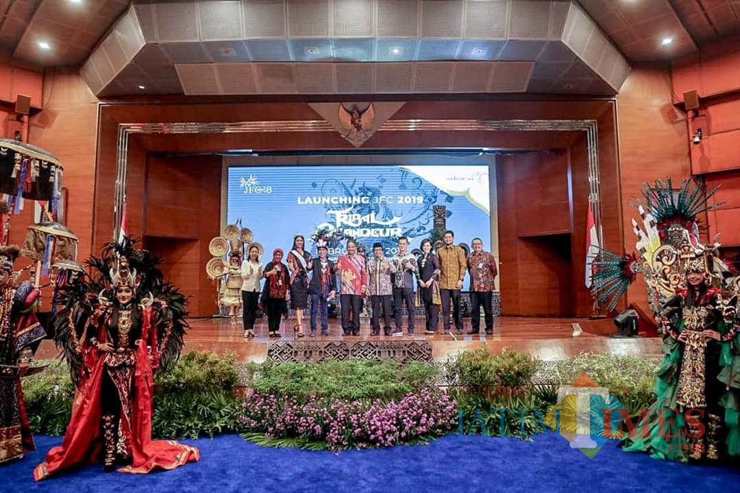Suasana launching JFC 2019 di Balairung Sapta Pesona Kementerian Periwisata. (foto : istimewa / Jatim TIMES)