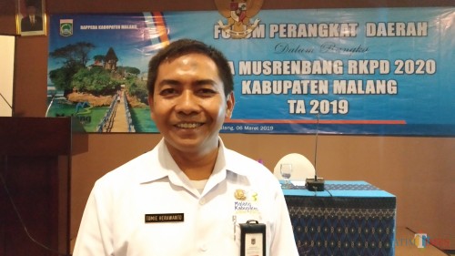 Kepala Badan Perencanaan Pembangunan Daerah (Bappeda) Kabupaten Malang, Tomie Herawanto (Pipit Anggraeni/MalangTIMES).