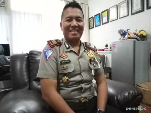 Kasat Lantas Polres Malang Kota AKP Ari Galang Saputro (foto: Anggara Sudiongko/MalangTIMES)