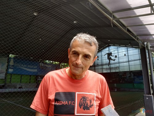 Pelatih Kepala Arema FC, Milomir Seslija (Hendra Saputra)