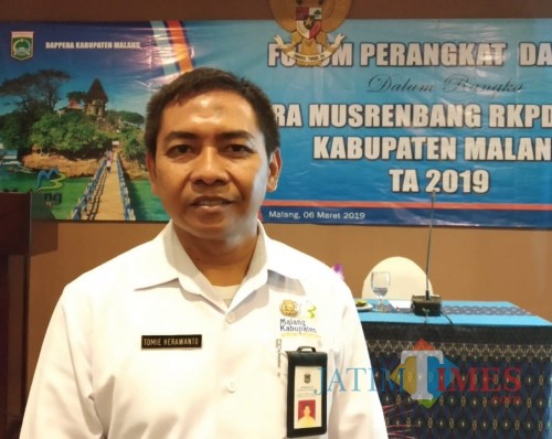 Kepala Bappenda Kabupaten Malang Tomie Herawanto (foto: Pipit Anggraeni/ MalangTIMES)