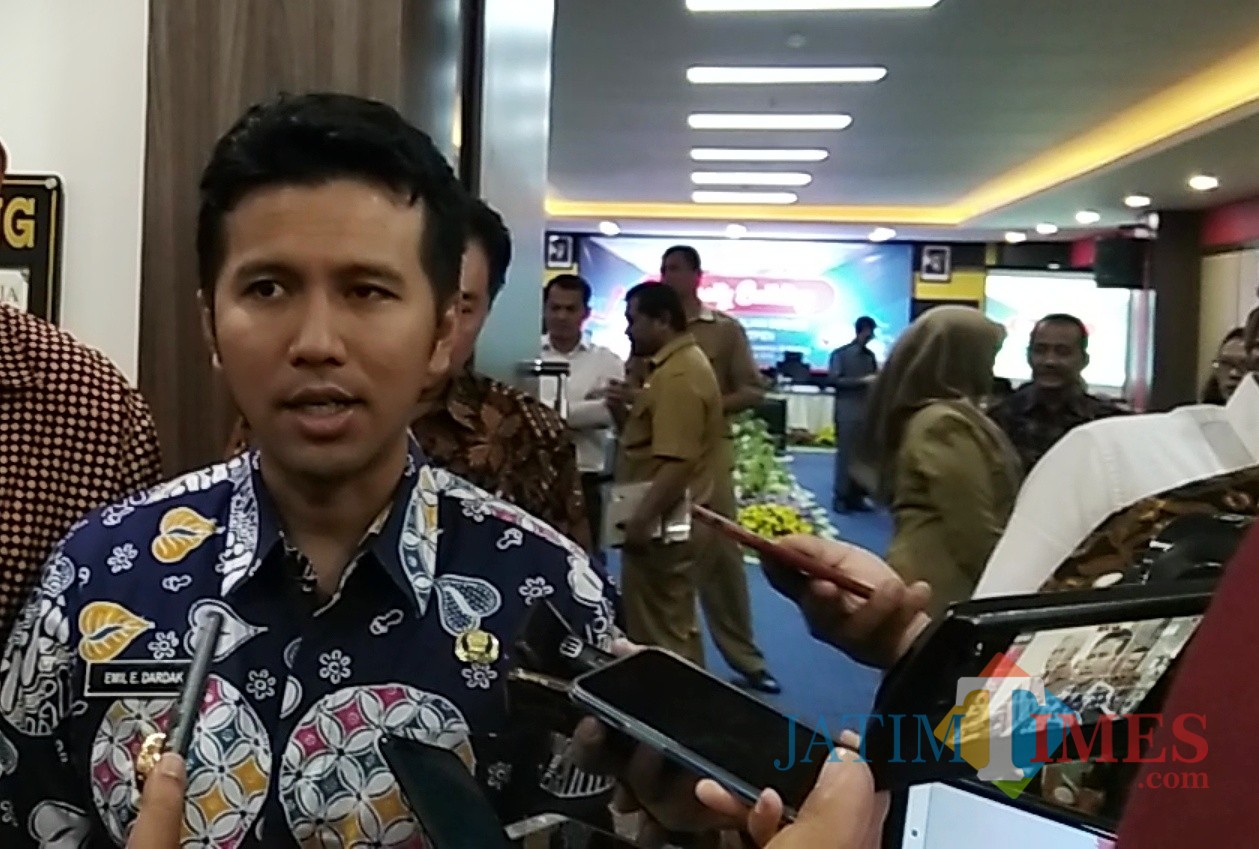 Wakil Gubernur Jawa Timur Emil Elestianto Dardak saat hadir di Kota Malang. (Foto: Nurlayla Ratri/MalangTIMES)
