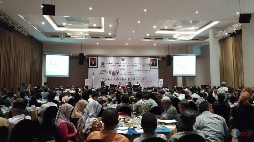 Kegiatan Peningkatan Partisipasi Politik Masyarakat Dalam Pemilu yang digelar Bakesbangpol Kota Malang di Hotel Savana, Rabu (13/3/2019) (Pipit Anggraeni/MalangTIMES).