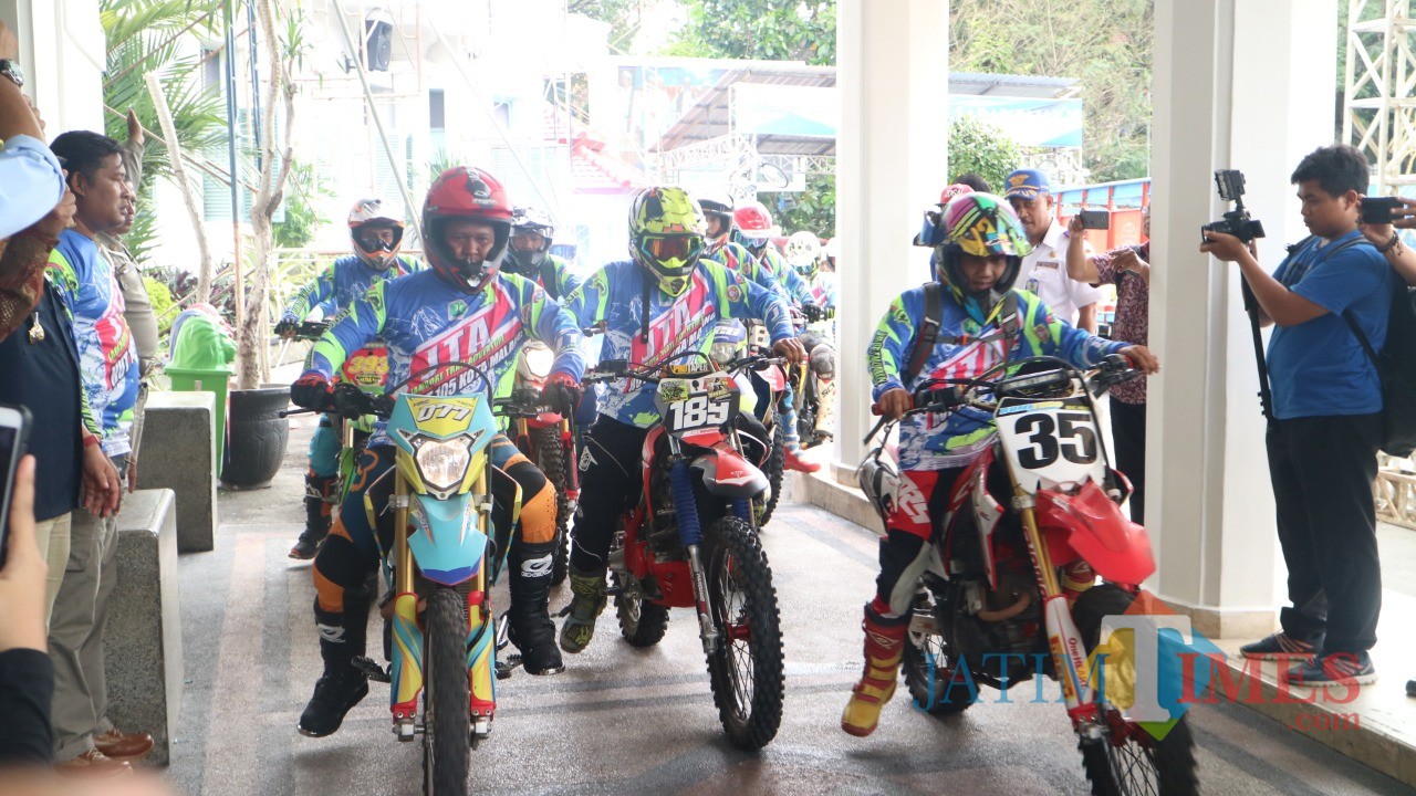 Perwakilan peserta Jambore Trail Adventure yang akan digelar di Kota Malang, 31 Maret mendatang. (Foto: Humas Pemkot Malang for MalangTIMES)