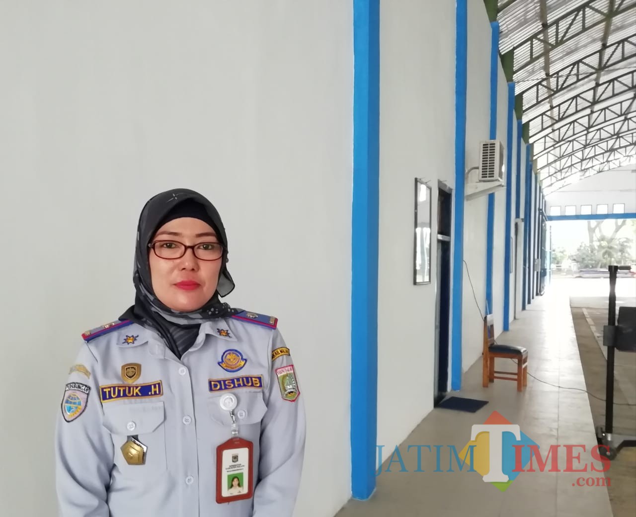 Tutuk Handayani Kepala Unit Teknis Pengujian Kendaraan Bermotor Dishub Kabupaten Malang (Nana)