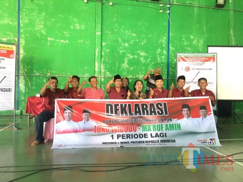 Deklarasi Jokowi-KH Ma'ruf Amin di Tulungagung / Foto : Eva Sundari / Tulungagung TIMES
