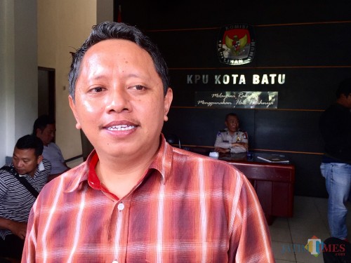 Ketua Komisi Pemilihan Umum (KPU) Kota Batu Saifudin Zuhri. (Foto: Irsya Richa/MalangTIMES)