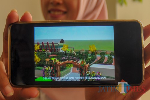 Design rencana pembangunan taman mawar GSB (Luqmanul Hakim/Malang Times)