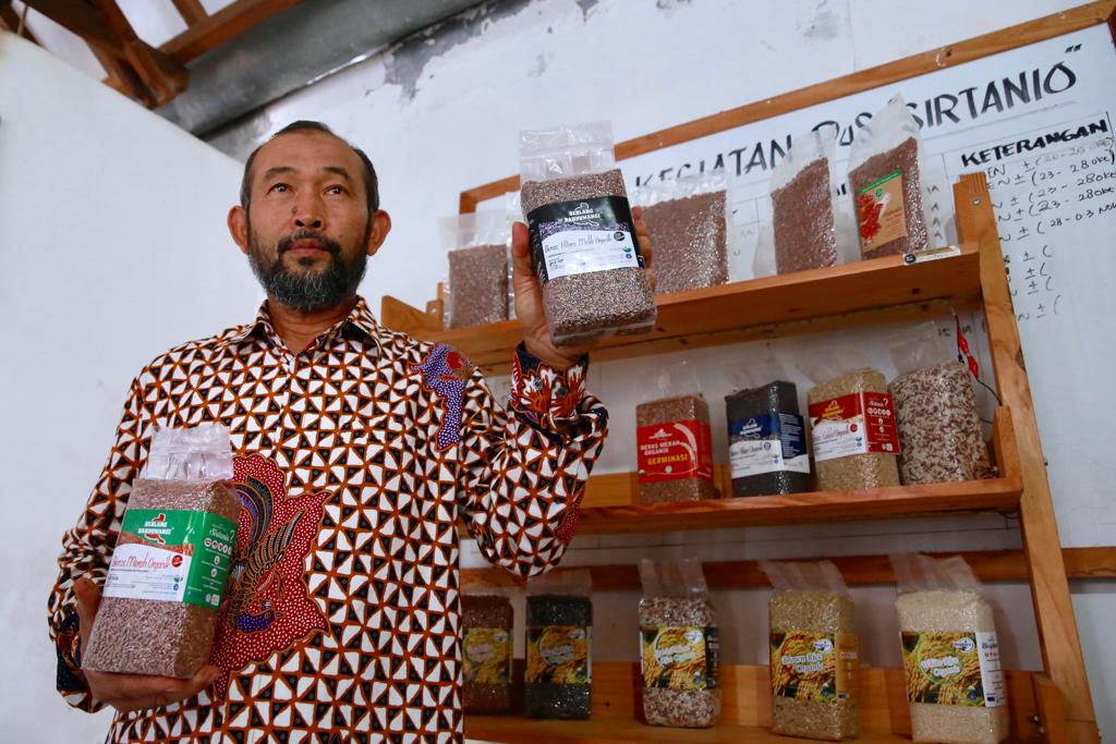 Salah satu beras organik yang masuk pasar Italia