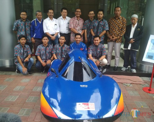 Mobil Listrik Mekantronik UMM. (Foto: Imarotul Izzah/MalangTIMES)