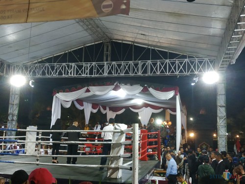 Suasana mengheningkan cipta di MSF XXVI untuk ayahanda dari Wakil Wali Kota Malang Sofyan Edi Jarwoko (Hendra Saputra)