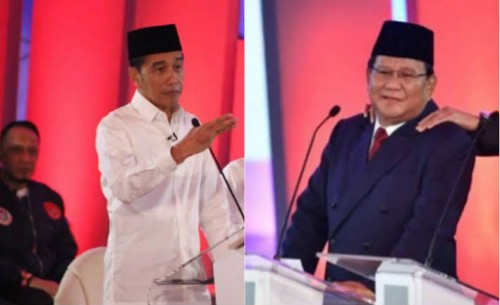 Calon presiden nomor urut 01 Joko Widodo (kiri) dan calon presiden nomor urut 02 Prabowo Subianto (kanan). (Tagar News).