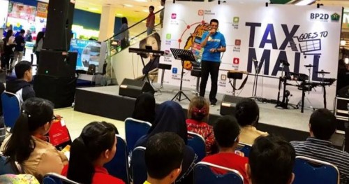 Dokumentasi kegiatan tax goes to Mall Badan Pelayanan Pajak Daerah (BP2D) Kota Malang beberapa waktu lalu (dokumentasi BP2D).