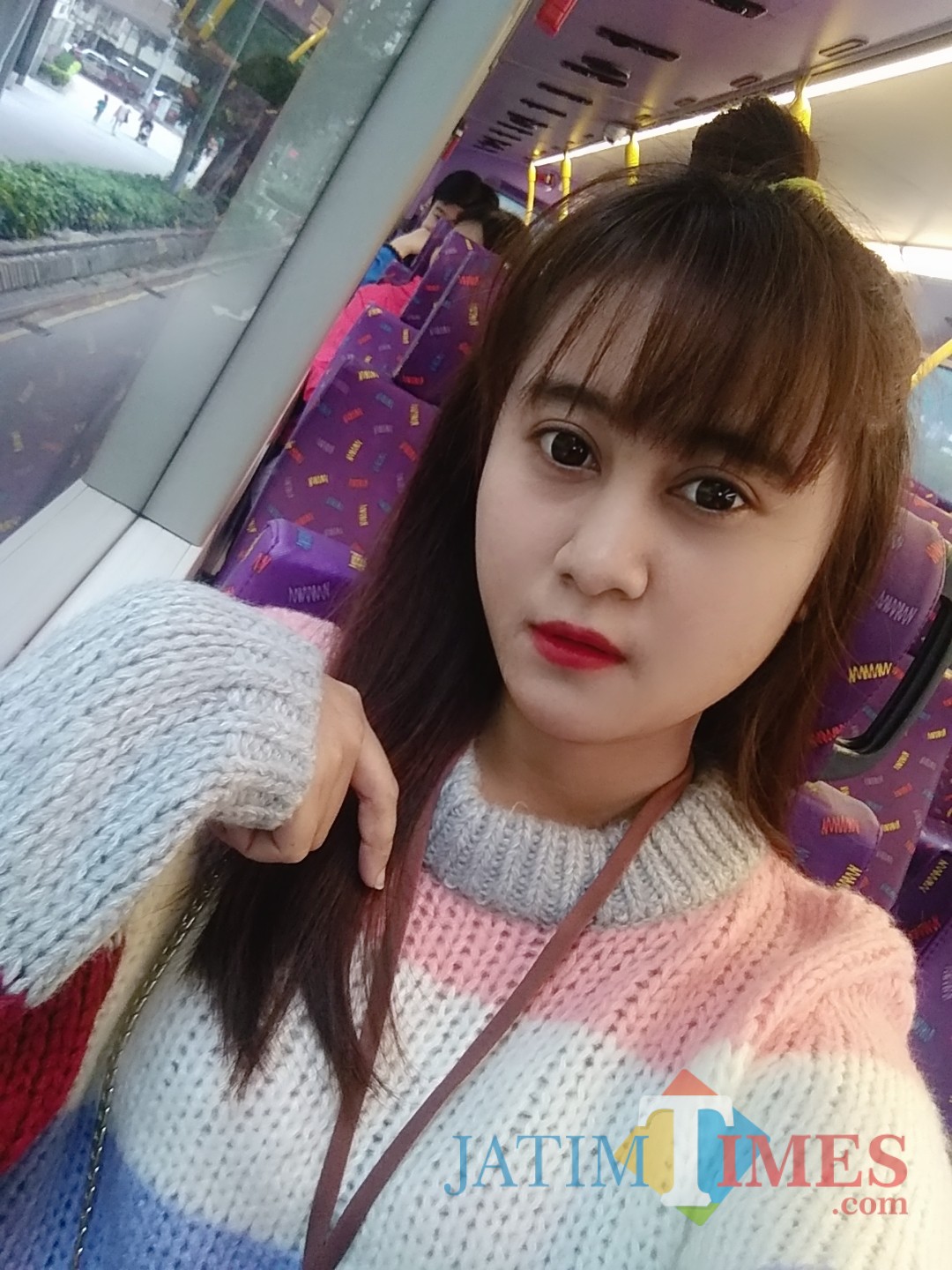 Tia Sikado, TKW Asal Tulungagung yang kini di Hongkong / Foto : Istimewa / Tulungagung TIMES