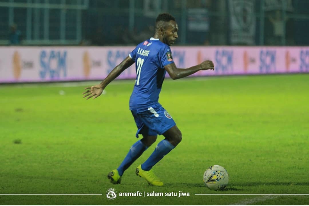 Penyerang Arema FC, Riky Kayame (official Arema FC)