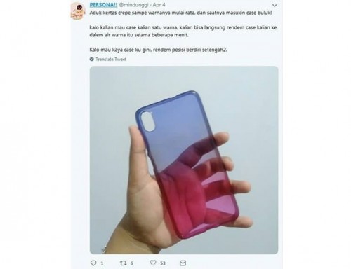 Tips membuat sofcase agaf bisa menjadi dua pewarnaan.