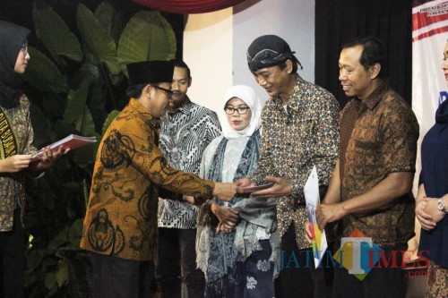 Wali Kota Malang, Drs. Sutiaji saat sesi pengukuhan K3M (Igoy)
