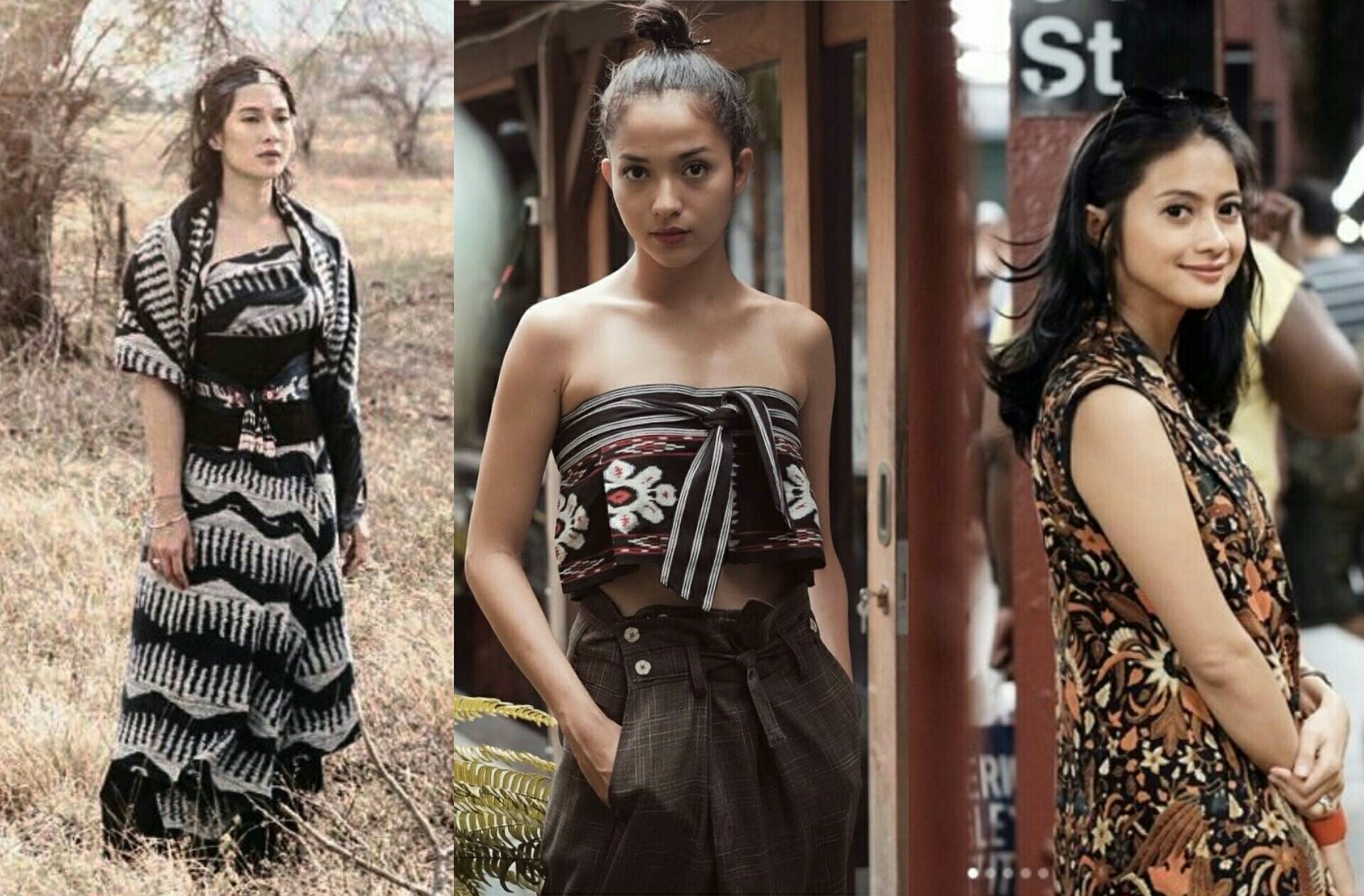 Seleb Indonesia mengenakan busana etnik. (Foto: istimewa)