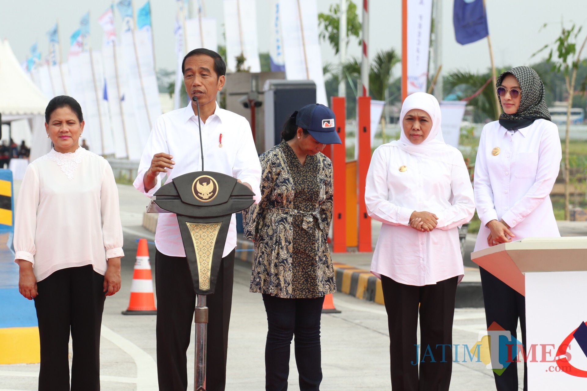 Tol Pasuruan-Probolinggo ketika diresmikan oleh Presiden RI Joko Widodo
