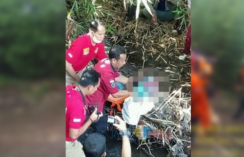 Polisi saat berhasil menemukan potongan kepala Budi Hartanto.