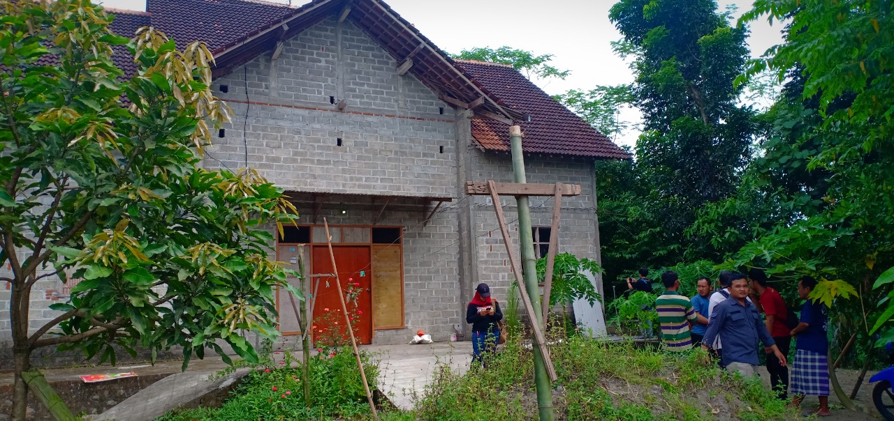 Rumah pelaku AS di Desa Mangunan, Kecamatan Udanawu, Kabupaten Blitar.(Ist)