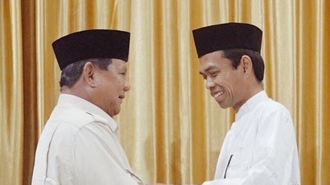 Prabowo dan Ustaz Abdul Somad. (Foto: screenshot video)