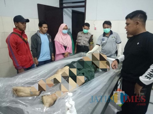 Kondisi korban Lukman saat di RSUD dr Iskak Tulungagung. / Foto : Dokpol / Tulungagung TIMES