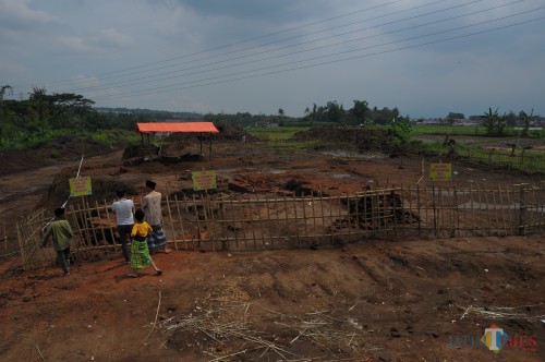 Struktur situs sekaran desa Sekarpuro, Kecamatan Pakis, Kabupaten Malang (Luqmanul Hakim/Malang Times)
