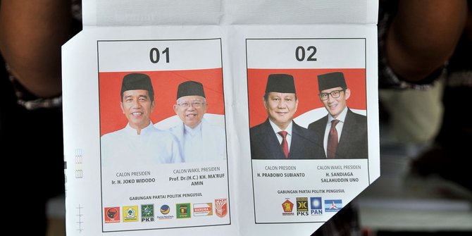 Surat suara Pemilu 2019 rusak (Merdeka.com)
