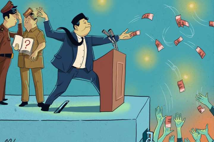 Ilustrasi money politik (radio idola.com)